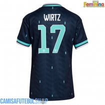 Camisa de time de futebol Alemanha Florian Wirtz #17 Replicas 2º Equipamento Feminina Mundo 2026 Manga Curta